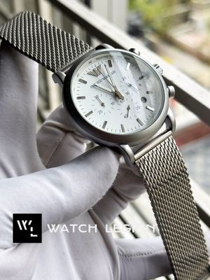 ARMANI MESH CHAIN MATT WHITE DIAL_img_0