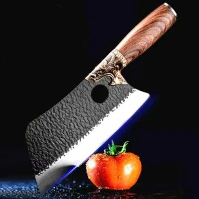 Kitchen Knife – Damascus Steel with Wooden Handle_img_0