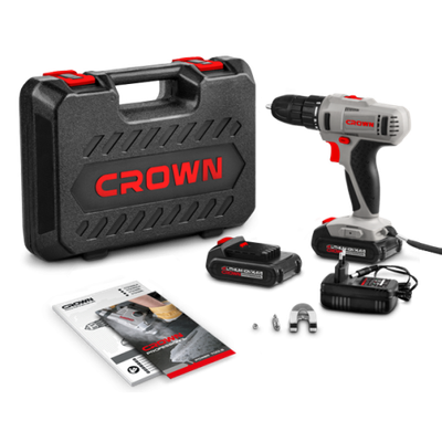 CROWN Professional 14.4V Cordless Drill/Screwdriver with 2pcs Battery & Charger, 14.4V, 1.5Ah, 10mm, 28N.m; CT21055L-1.5 BMC_img_0