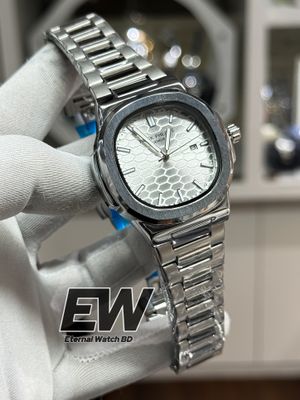PATEK SWEEP CHAIN HONEYCOM WHITE DIAL_img_0