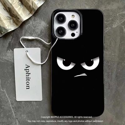 Dark Grumpy Expression Soft Glossy Case_img_2