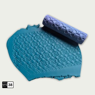 Multipurpose Texture Roller for Cookie, Chocolate, Clay & Fondant – 3D Printed Pattern Roller (Engraved & Raised Version)_img_0