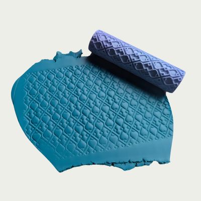 Multipurpose Texture Roller for Cookie, Chocolate, Clay & Fondant – 3D Printed Pattern Roller (Engraved & Raised Version)_img_1