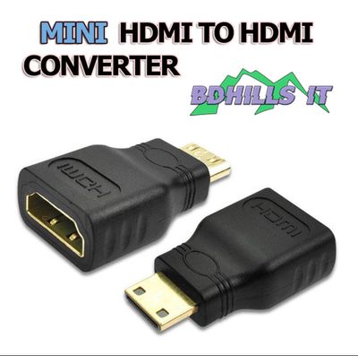 Mini HDMI to HDMI- HDMI Female to Mini HDMI Male Adapter_img_0