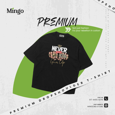 Never Give Up - Dropshoulder Tshirt_img_0