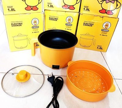 Small Yellow Duck Mini Non-Stick Electric Cooking Pot_img_1