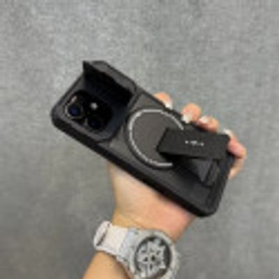 Magsafe Supported Armor protective camshell cover with Kickstand For Iphone_img_1