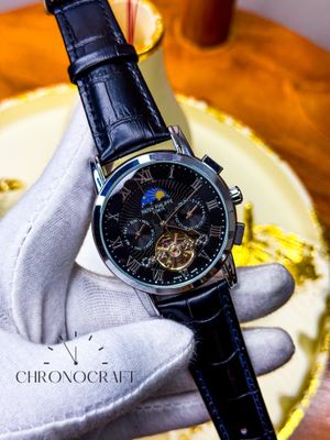 Patek Philippe Geneve Pendulum Automatic Chronograph Semi-AAA with wooden box_img_1