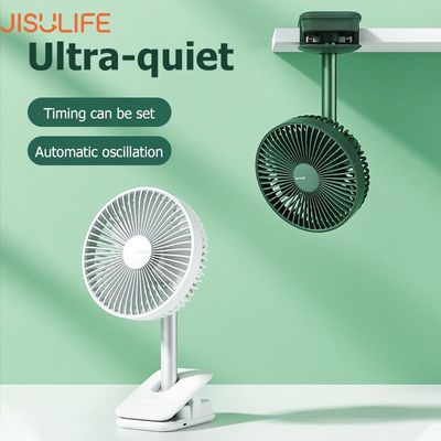 JISULIFE FA13R Rechargeable Clip Fan (8000mAh)- White Color_img_3