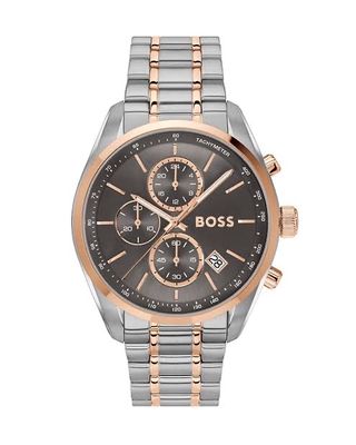 HUGO BOSS GRAND PRIXCHRONOGRAPH GREY DIAL TWO TONE STEEL STRAP WATCH FOR MEN 1514252_img_0