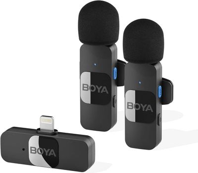 BOYA BY-V2 2.4GHz Wireless Microphone System For IPhone (1:2)_img_0
