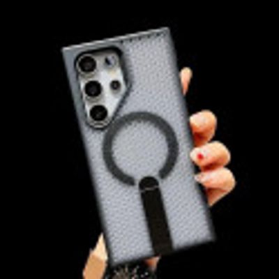 Heat Dissipation Mesh Bracket Cooling For Magsafe Armor Magnetic Wireless Charge Phone Case For Samsung Galaxy Ultra Series_img_1