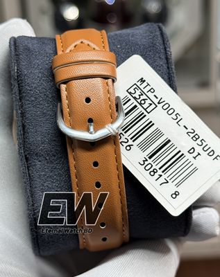 CASIO MTP-V005L-2B5  LEATHER BELT BLUE DIAL RG DIGIT_img_2