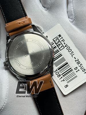 CASIO MTP-V005L-2B5  LEATHER BELT BLUE DIAL RG DIGIT_img_3