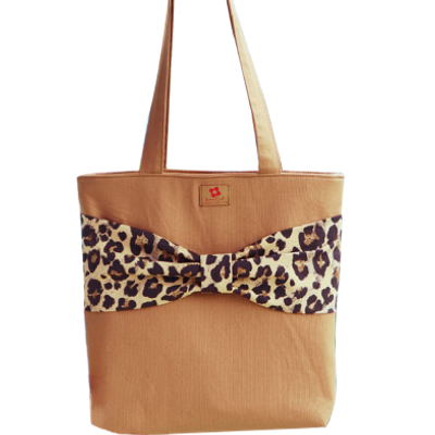Stylish Fashionable Trendy Bow Tote Bag With Zipper_img_0