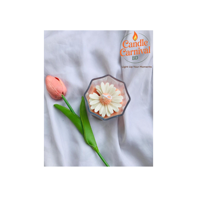Daisy Flower Jar Candle ( Jasmine fragrance )_img_2