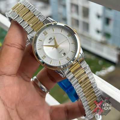 Bestwin BW232 || Formal Watch || Dual Tone White Dial_img_0