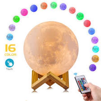3D Moon Lamp 15 cm with 16 Colors_img_1
