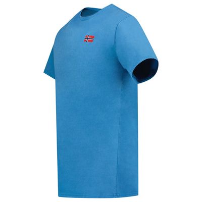 Men's Short-Sleeved T-Shirt with Blue Flag_img_2