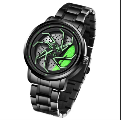 Men’s Quartz Wheel Watch Wheel Rotating Quartz Watch Waterproof Men's Watch_img_0