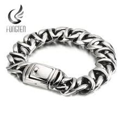 stainless steel bracelet cross-border new accessories wholesale European and American personality retro lace totem men's bracelet fashion_img_0