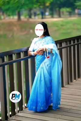 চান্দেরী সিল্ক ডিজিটাল প্রিন্ট শাড়ি_img_2