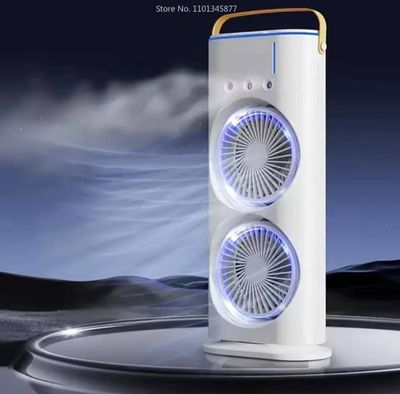 Rechargeable Remote Control Double Head Spray Cooling Fan_img_2