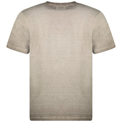 Short-sleeved round-neck T-shirt Khaki_img_2