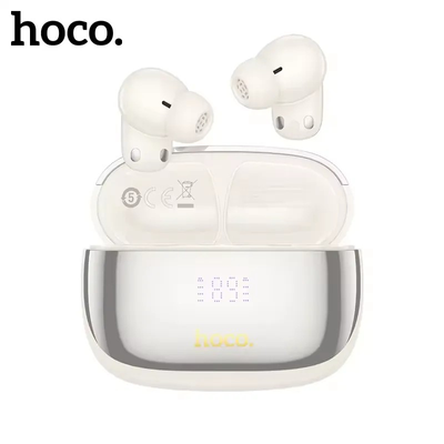 HOCO EQ20 ANC + ENC Noise Cancellation Wireless Earbuds – Milky White_img_1
