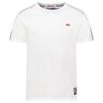 T-Shirt Men Short Sleeve with White Flag_img_0
