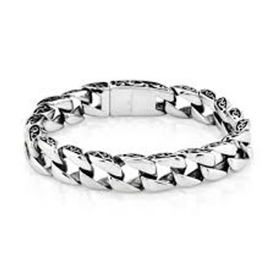 stainless steel bracelet cross-border new accessories wholesale European and American personality retro lace totem men's bracelet fashion_img_1