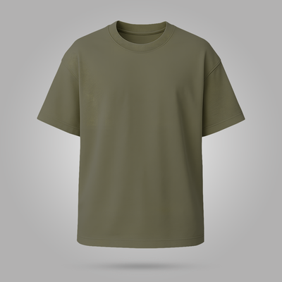 Premium Oversized Solid Color T-Shirts – Heavyweight 220 GSM_img_1