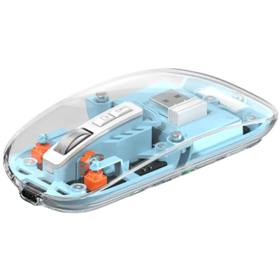 WiWU WM105 Crystal Transparent Magnetic Wireless Mouse_img_0