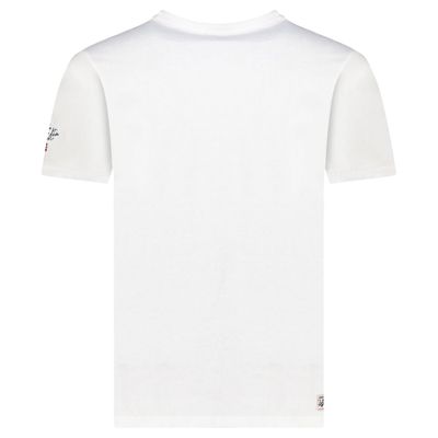 Men's T-Shirt Short Sleeve with White Flag_img_1