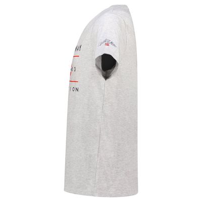 Men's T-Shirt Short Sleeve with Light Grey Flag_img_2