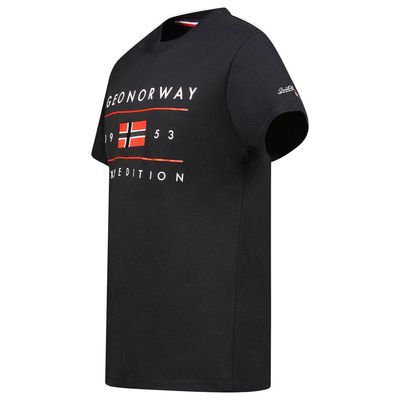 Men's T-Shirt Short Sleeve with Black Flag_img_2