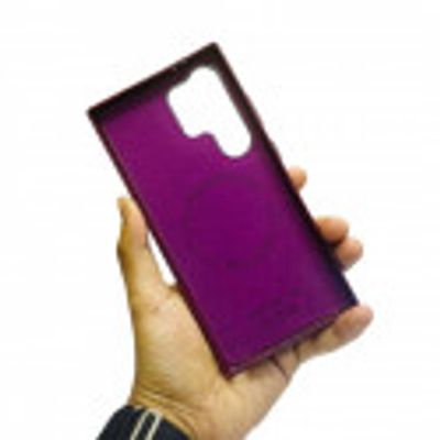 Luxury NJOYNY Magsafe Supported PU Leather Case For Samsung Galaxy S25 Ultra S24 Ultra S23 Ultra_img_3