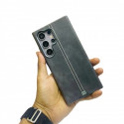 Luxury NJOYNY Magsafe Supported PU Leather Case For Samsung Galaxy S25 Ultra S24 Ultra S23 Ultra_img_4