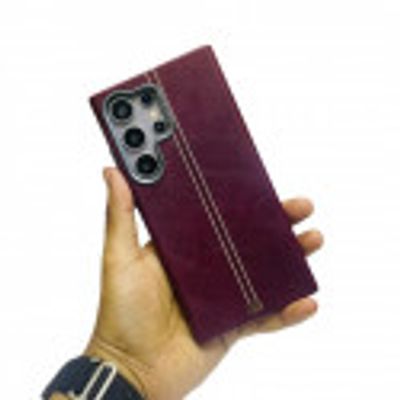 Luxury NJOYNY Magsafe Supported PU Leather Case For Samsung Galaxy S25 Ultra S24 Ultra S23 Ultra_img_6