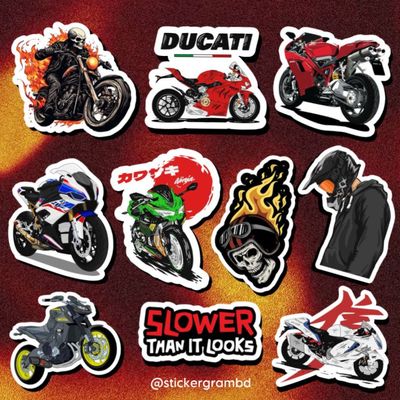 Bikes Sticker Set