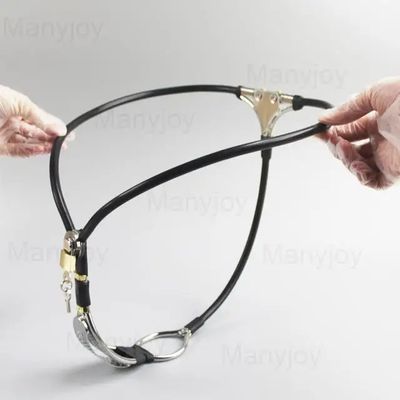 Female Chastity Belt Pant Invisible Stainless Steel Chastity Device Underwear with Lock Vaginal Plug Bondage Sex Toys for Women_img_6