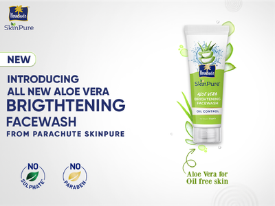 Parachute SkinPure Aloe Vera Brightening Face Wash Oil Control_img_1