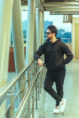 HB Hoodie Joggers Set Black_img_2