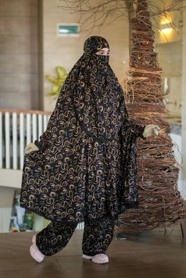 Elegant Palazzo Long Khimar Set_img_1