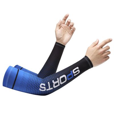 2pcs Men Sun UV Protection Ice Silk Long Sleeve Cover Arm Sleeves Sunscreen Arm Outdoor Cool Sports Cycling Hand Protector_img_8