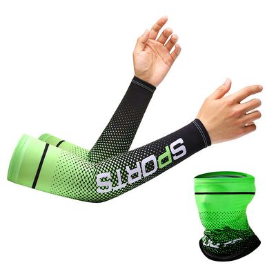 2pcs Men Sun UV Protection Ice Silk Long Sleeve Cover Arm Sleeves Sunscreen Arm Outdoor Cool Sports Cycling Hand Protector_img_13