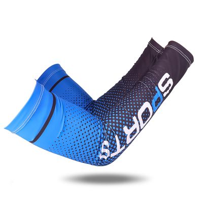 2pcs Men Sun UV Protection Ice Silk Long Sleeve Cover Arm Sleeves Sunscreen Arm Outdoor Cool Sports Cycling Hand Protector_img_14