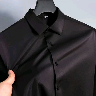 Micro stitch shirt- Black (Premium)_img_1