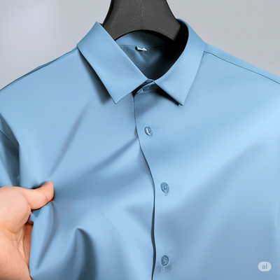 Micro stitch shirt- Sky (Premium)_img_1