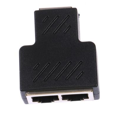 1 To 2 Ways RJ45 Female Splitter Ethernet Network Cable Double Connector Adapter_img_2
